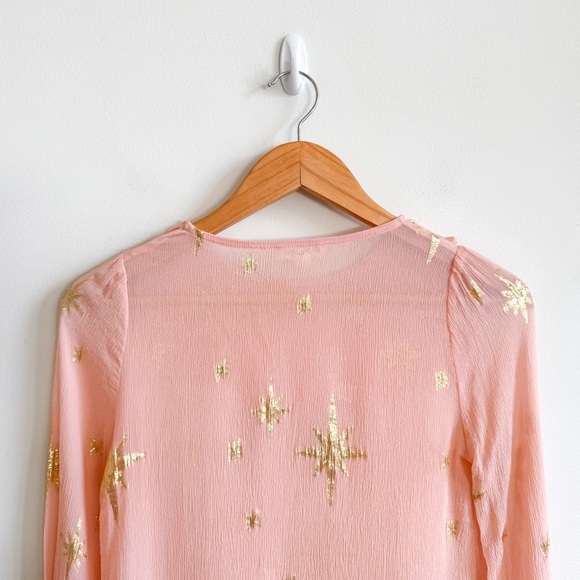 FOR LOVE AND LEMONS • Gilded Star Blouse in Rose Gold - Picture 7 of 11